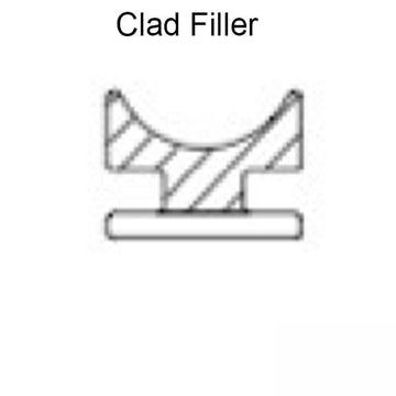Marvin Single & Double Hung Clad Filler Weatherstrip V196 - Black